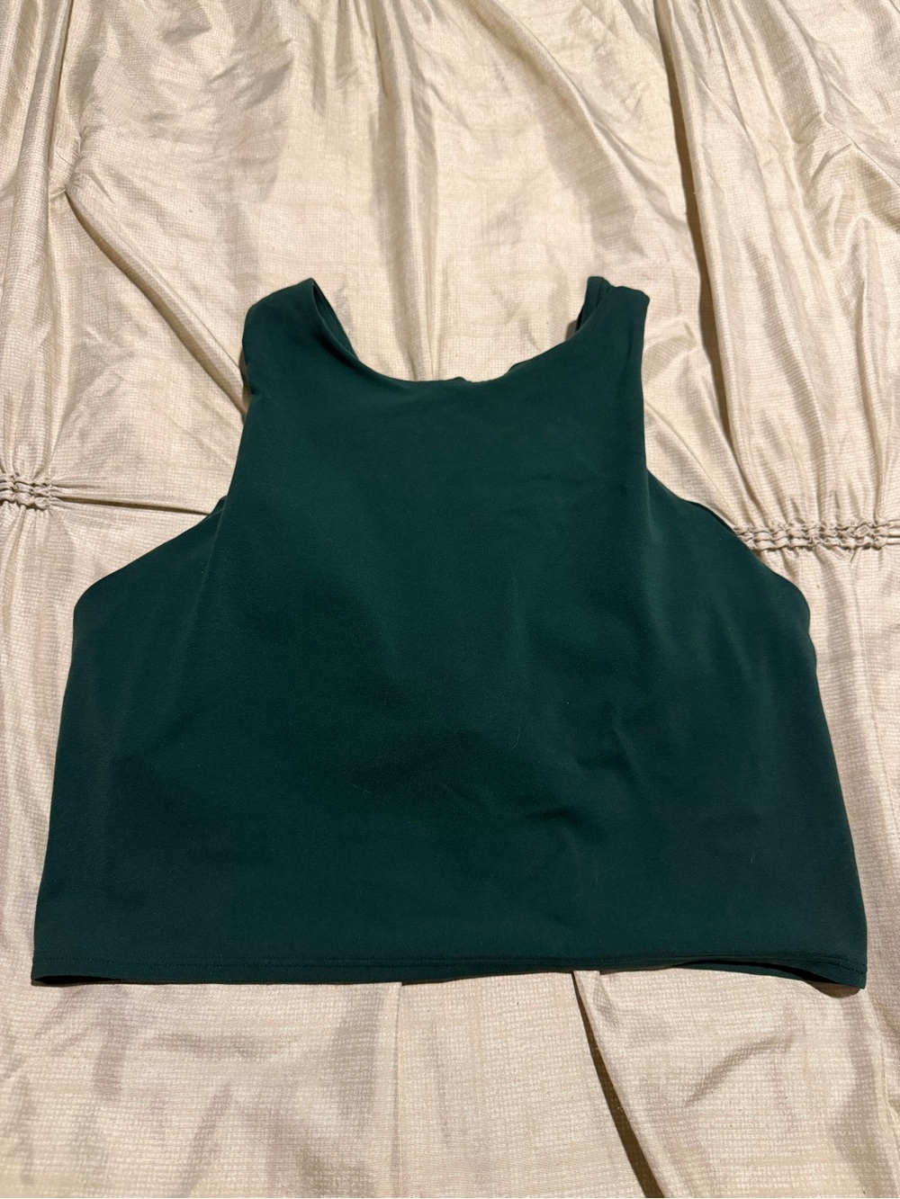Athleta Dark Green High-Neck Sports Bra